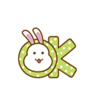 White Mochi Rabbit（個別スタンプ：27）