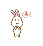 White Mochi Rabbit（個別スタンプ：30）