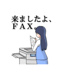 業務担当女子のスタンプ2（個別スタンプ：20）