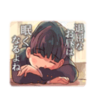 時にはガールな《感傷》スタンプ（個別スタンプ：7）
