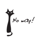 black cat talk（個別スタンプ：35）