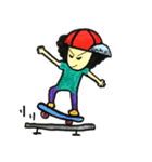 everyday life of the afro skater（個別スタンプ：10）