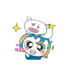 ^_^ My name is Nata. I love pig.（個別スタンプ：19）