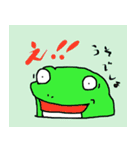 Frog of date and time（個別スタンプ：7）