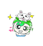 Mr. Toriko. ^_^ love rabbit. ^_^（個別スタンプ：19）