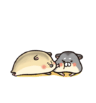 Hamsters mochi＆black（個別スタンプ：2）