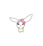 Pink haired rabbit（個別スタンプ：1）