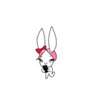 Pink haired rabbit（個別スタンプ：7）