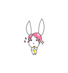 Pink haired rabbit（個別スタンプ：8）