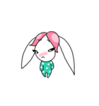 Pink haired rabbit（個別スタンプ：13）