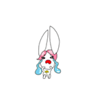 Pink haired rabbit（個別スタンプ：17）