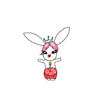 Pink haired rabbit（個別スタンプ：19）