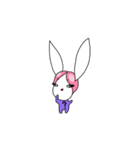 Pink haired rabbit（個別スタンプ：20）