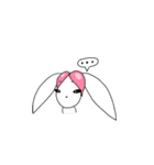 Pink haired rabbit（個別スタンプ：21）