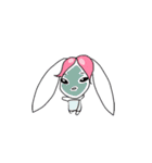 Pink haired rabbit（個別スタンプ：26）