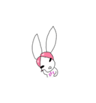 Pink haired rabbit（個別スタンプ：27）