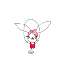 Pink haired rabbit（個別スタンプ：30）