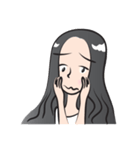 long hair girl（個別スタンプ：21）