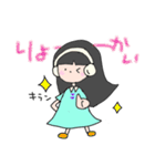 ヘッドホン女の子（個別スタンプ：3）