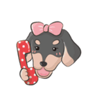 happy dachshund（個別スタンプ：9）