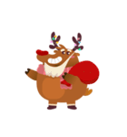 Rudolph the Fluffy Red Nose Reindeer（個別スタンプ：1）