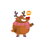 Rudolph the Fluffy Red Nose Reindeer（個別スタンプ：5）