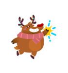 Rudolph the Fluffy Red Nose Reindeer（個別スタンプ：10）