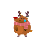 Rudolph the Fluffy Red Nose Reindeer（個別スタンプ：11）