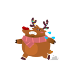 Rudolph the Fluffy Red Nose Reindeer（個別スタンプ：15）