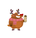 Rudolph the Fluffy Red Nose Reindeer（個別スタンプ：17）