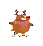 Rudolph the Fluffy Red Nose Reindeer（個別スタンプ：18）