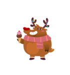 Rudolph the Fluffy Red Nose Reindeer（個別スタンプ：21）