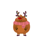 Rudolph the Fluffy Red Nose Reindeer（個別スタンプ：22）
