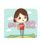 Basic Girl（個別スタンプ：15）