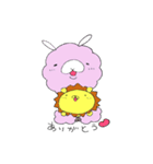 らい太くんとぱか子さん（個別スタンプ：4）