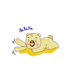 Hop the bear lazy（個別スタンプ：24）