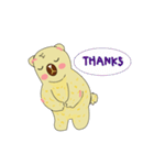 Hop the bear lazy（個別スタンプ：36）