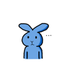 Blue Bunny Standard Expression（個別スタンプ：1）