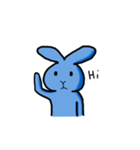 Blue Bunny Standard Expression（個別スタンプ：4）