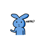Blue Bunny Standard Expression（個別スタンプ：5）