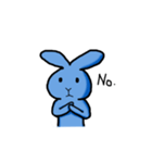 Blue Bunny Standard Expression（個別スタンプ：6）