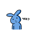 Blue Bunny Standard Expression（個別スタンプ：7）