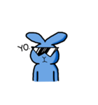 Blue Bunny Standard Expression（個別スタンプ：8）