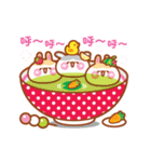 Cherry Mommy's Rabbits are moving up！（個別スタンプ：1）