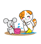 Scottish Fold and Indy mouse（個別スタンプ：11）