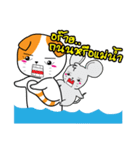 Scottish Fold and Indy mouse（個別スタンプ：15）