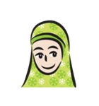 green scarf girl（個別スタンプ：1）