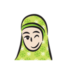 green scarf girl（個別スタンプ：4）