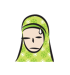 green scarf girl（個別スタンプ：8）
