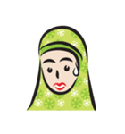 green scarf girl（個別スタンプ：9）